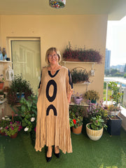 Francesca β Timeless Elegance Round Neck Dress for Women