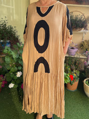 Francesca β Timeless Elegance Round Neck Dress for Women