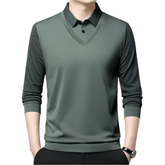 David – Classic Striped Men’s Layered Shirt