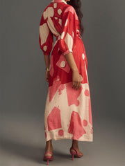 Isabella β Elegant Button-Detail Maxi Dress for Women