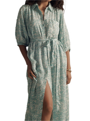 Isabella β Elegant Button-Detail Maxi Dress for Women