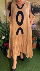 Francesca β Timeless Elegance Round Neck Dress for Women