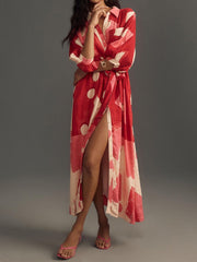 Isabella β Elegant Button-Detail Maxi Dress for Women