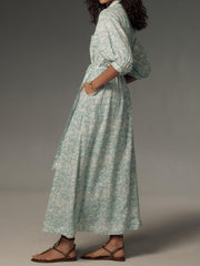 Isabella β Elegant Button-Detail Maxi Dress for Women