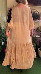 Francesca β Timeless Elegance Round Neck Dress for Women