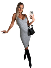 Gabriella – Chocolate Ribbed Women’s Clothing Set