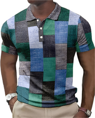 Giorgio – Classic Men’s Checkered Polo Shirt
