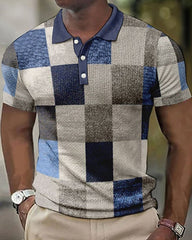 Giorgio – Classic Men’s Checkered Polo Shirt