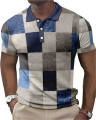 Giorgio – Classic Men’s Checkered Polo Shirt
