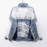 Bianca β Stylish Floral Denim Jacket for women