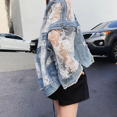 Bianca – Stylish Floral Denim Jacket for women