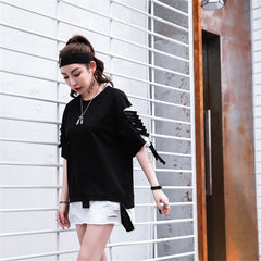 Alexis β Oversized Unisex Ribbons T-Shirt