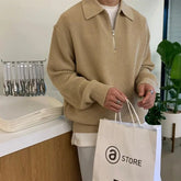 Giovanni β Zip-Up Knitted Sweater for Men