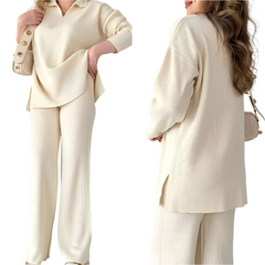 Giulia β Elegant Two-Piece Knitted Set for Women