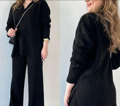 Giulia β Elegant Two-Piece Knitted Set for Women