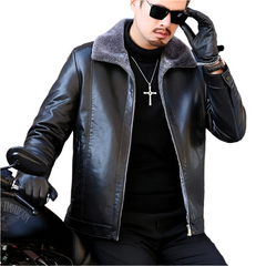 Gerald – Fashionable Men's Warm Leather Jacket