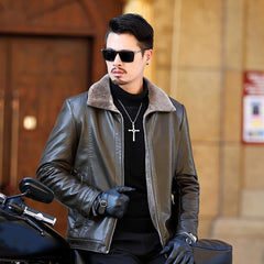 Gerald – Fashionable Men's Warm Leather Jacket
