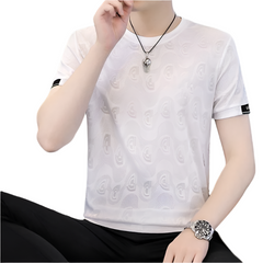 Alessio – Luxurious Silk Short Sleeve Top for Men