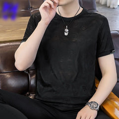 Alessio – Luxurious Silk Short Sleeve Top for Men