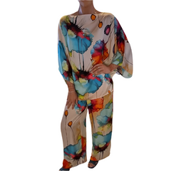 Isabella – Artistic Watercolor Women’s Two-Piece Set