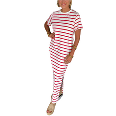 Maxine β Women's Striped Maxi Dress