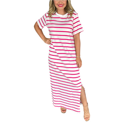 Maxine β Women's Striped Maxi Dress