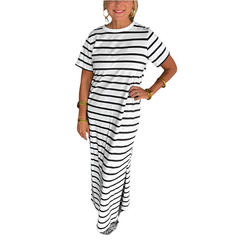 Maxine β Women's Striped Maxi Dress
