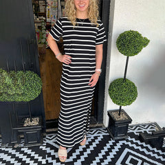 Maxine β Women's Striped Maxi Dress