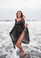 Elena β Handcrafted Cotton Beach Poncho for Women