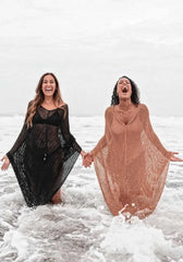 Elena β Handcrafted Cotton Beach Poncho for Women