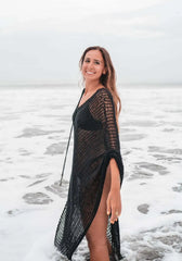 Elena β Handcrafted Cotton Beach Poncho for Women