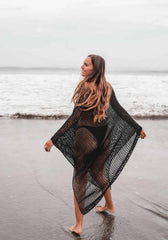 Elena β Handcrafted Cotton Beach Poncho for Women