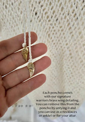 Elena β Handcrafted Cotton Beach Poncho for Women