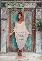 Elena β Handcrafted Cotton Beach Poncho for Women