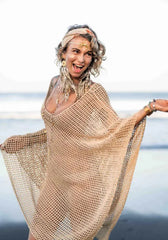 Elena β Handcrafted Cotton Beach Poncho for Women