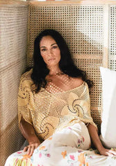 Elena β Handcrafted Cotton Beach Poncho for Women