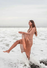 Elena β Handcrafted Cotton Beach Poncho for Women