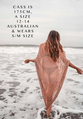 Elena β Handcrafted Cotton Beach Poncho for Women