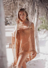 Elena β Handcrafted Cotton Beach Poncho for Women