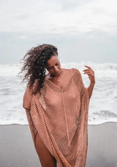 Elena β Handcrafted Cotton Beach Poncho for Women