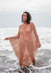 Elena β Handcrafted Cotton Beach Poncho for Women