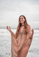 Elena β Handcrafted Cotton Beach Poncho for Women