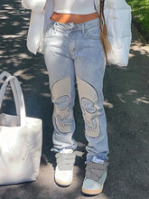 Gianna β Edgy Womenβs Skull-Print Denim Jeans