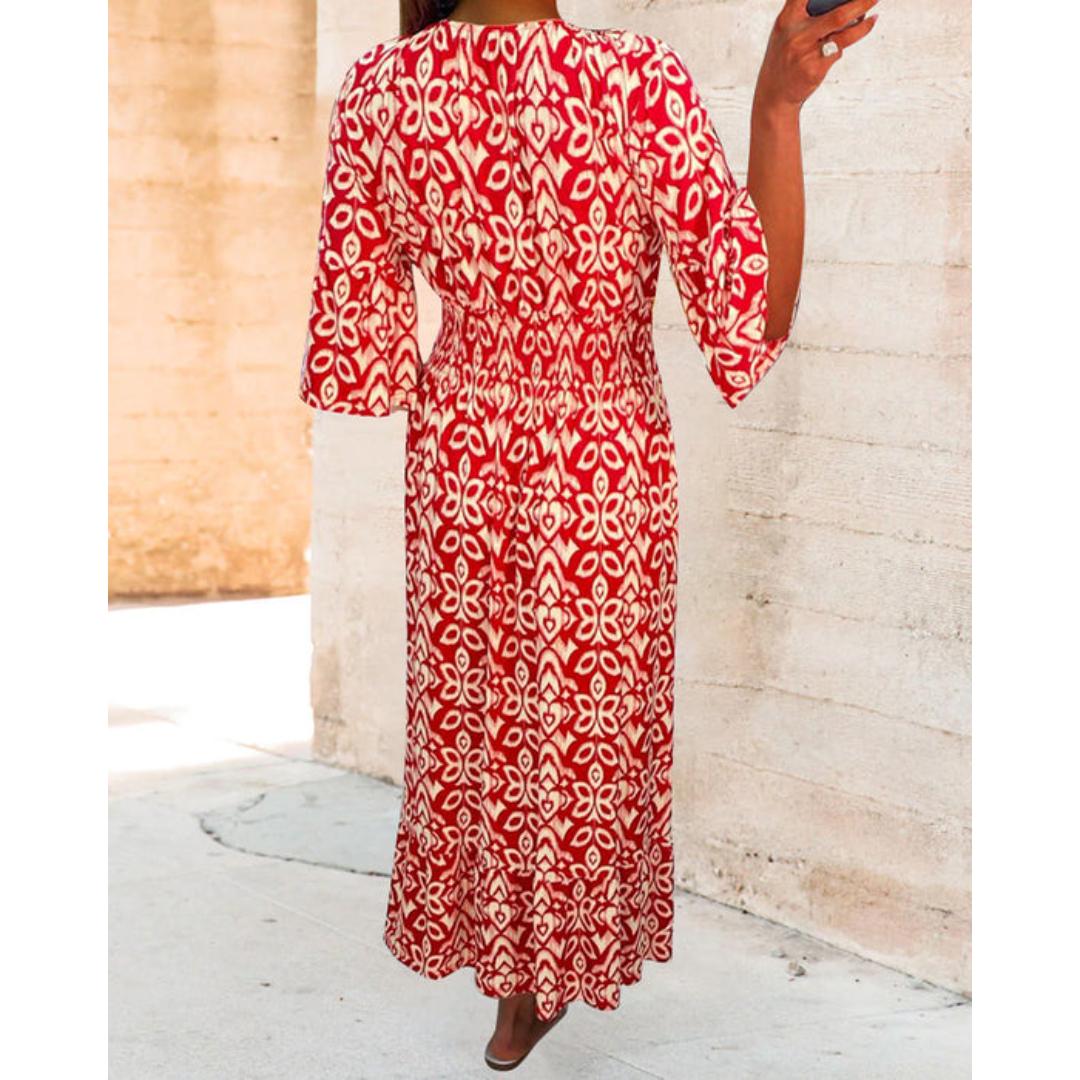 Bianca – Floral Elegance Women’s Maxi Dress