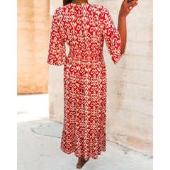Bianca – Floral Elegance Women’s Maxi Dress