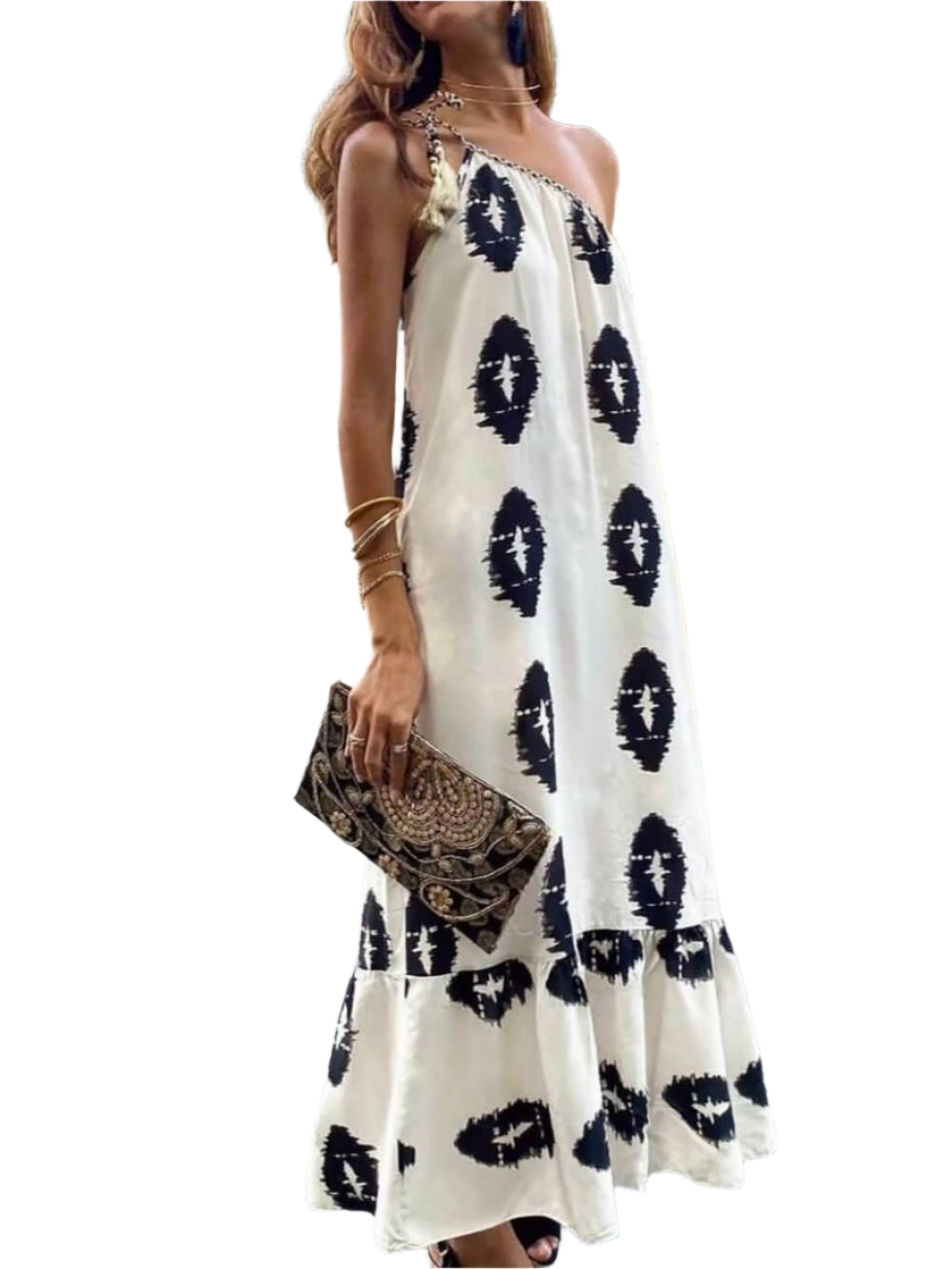 Giulia – Russo Eclipse Halter Maxi Dress for Women