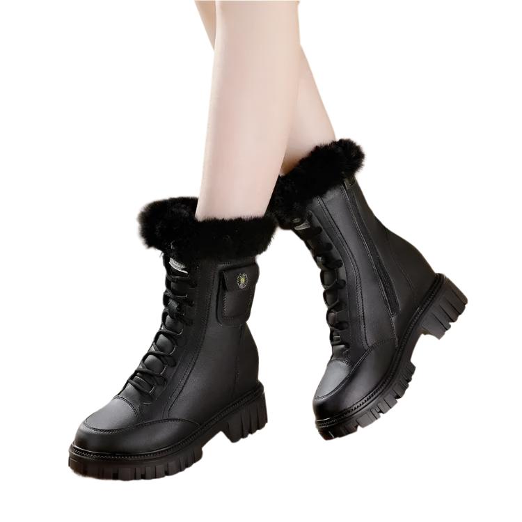 Elena – Sleek Women’s Leather Winter Boots