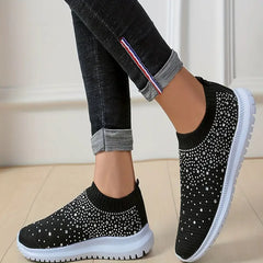 Lina – Glamorous Women’s Rhinestone Slip-on