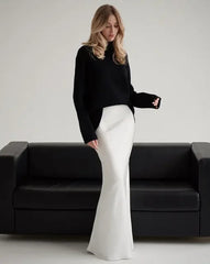 Sofia – Luxurious Silk Long Skirt for Women