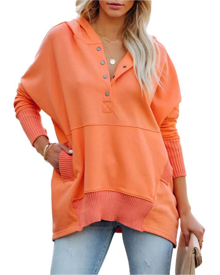 Freya – Fashionable V-neck Sweatshirt for Women